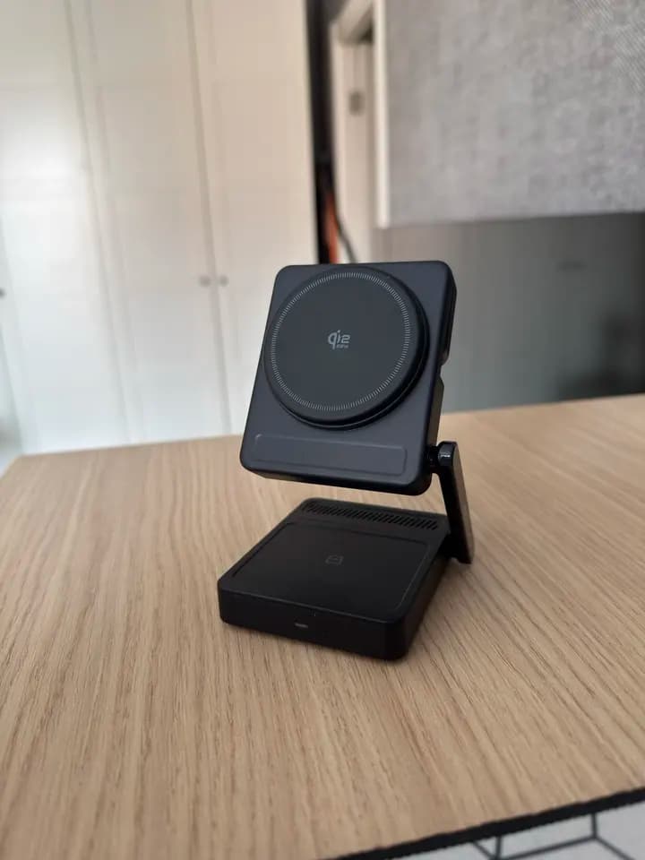 🔌 מטען אלחוטי מגנטי 3 ב-1 Baseus PicoGo — טעינה מהירה 25W לאייפון, אפל ווטש ואוזניות בבת אחת (Qi2.2, מתקפל, זווית מתכווננת, 4.8★ · מעל 4,000 נמכרו · תקן מקורי, משלוח חינם) - תמונה 5
