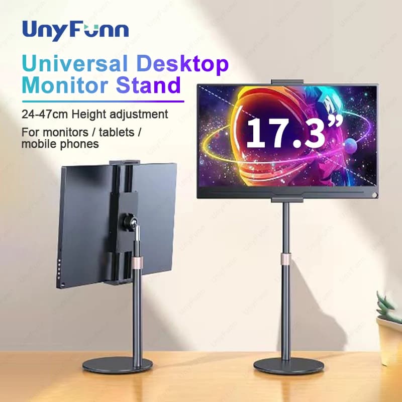 תושבת מסך ניידת Cdisplay עם גובה מתכוונן למסך שולחן עבור טלפון וטאבלט בגודל 4.7-17.3 אינץ'