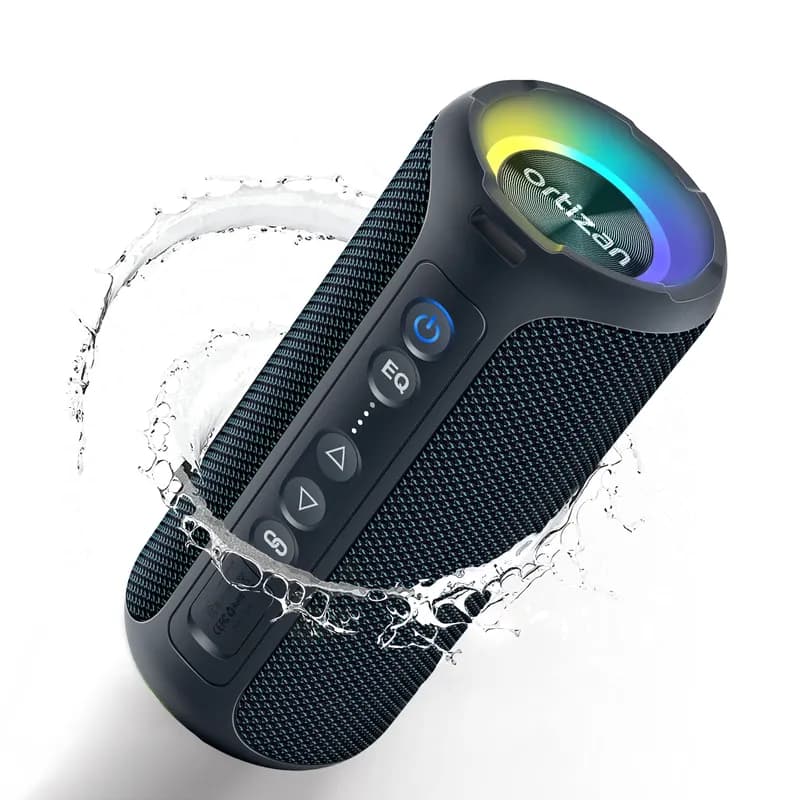 רמקול בלוטות' נייד Ortizan X8 Pro — 40W בס עוצמתי, עמיד במים IPX7, תאורת RGB ו-30 שעות נגינה