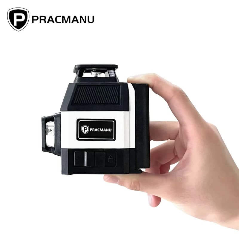 🔧 פלס לייזר ירוק 3D 360° — 12 קווים, מתאזן לבד עם שלט