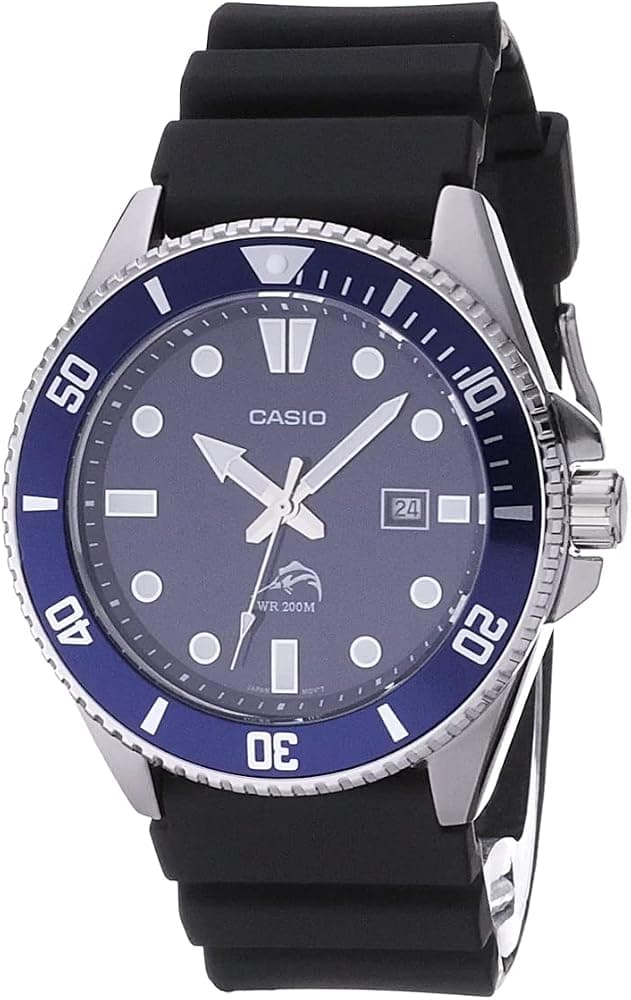 שעון צלילה לגבר Casio Duro MDV-106 — עמיד במים 200 מטר, פלדת אל־חלד