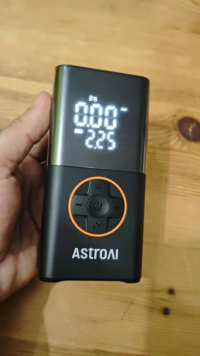 מדחס אוויר נייד נטען 150PSI — מנפח צמיג ברכב, אופניים וכדור בדקה, מסך דיגיטלי ועצירה אוטומטית - תמונה 3