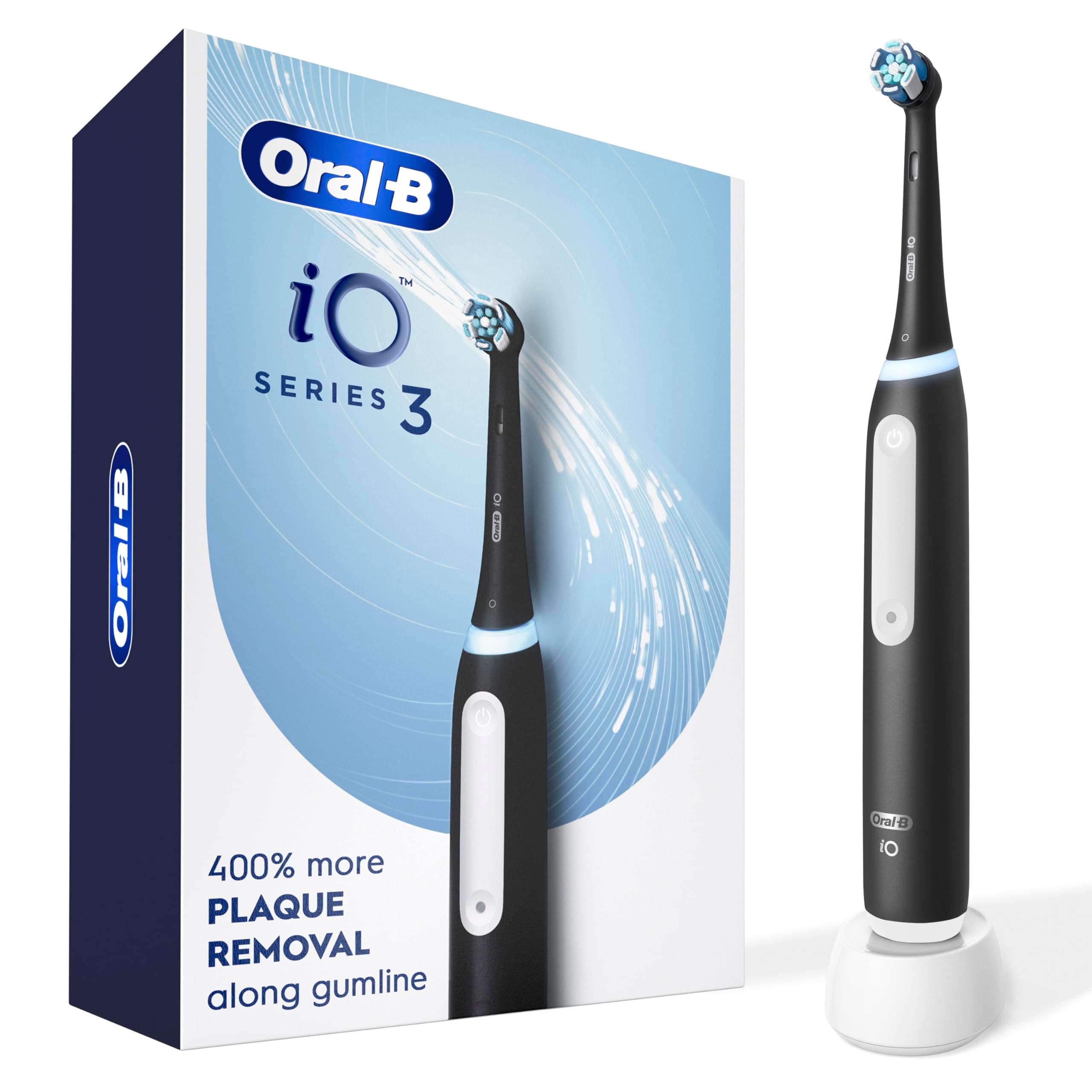 מברשת שיניים חשמלית נטענת Oral-B iO3 — ניקוי מקצועי עם חיישן לחץ חכם 🦷