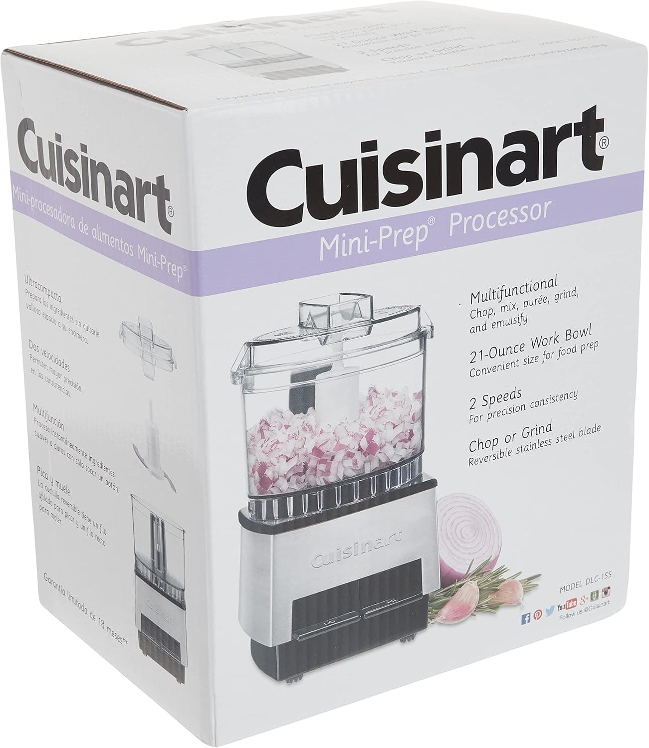 מעבד מזון קומפקטי Cuisinart Mini-Prep — קוצץ, טוחן ומכין ממרחים בשניות - תמונה 3